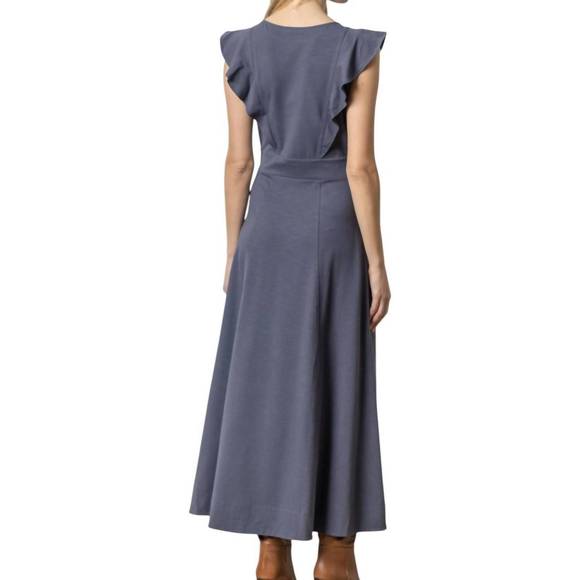 NEW LILLA P flounce trim maxi dress in odyssey - Picture 2 of 5